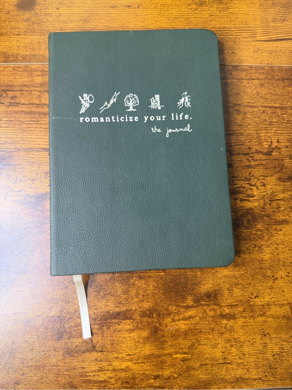 Romanticize Your Life Green Journal Notebook